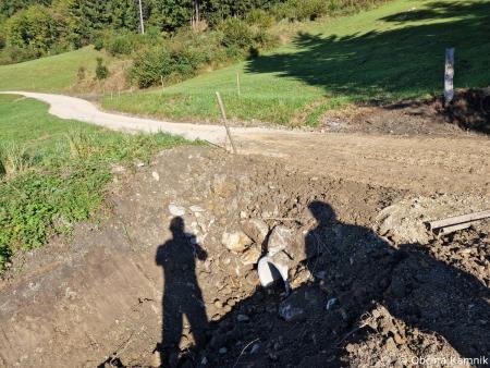 Sanacijska obnova gozdnih cest po poplavah (7)